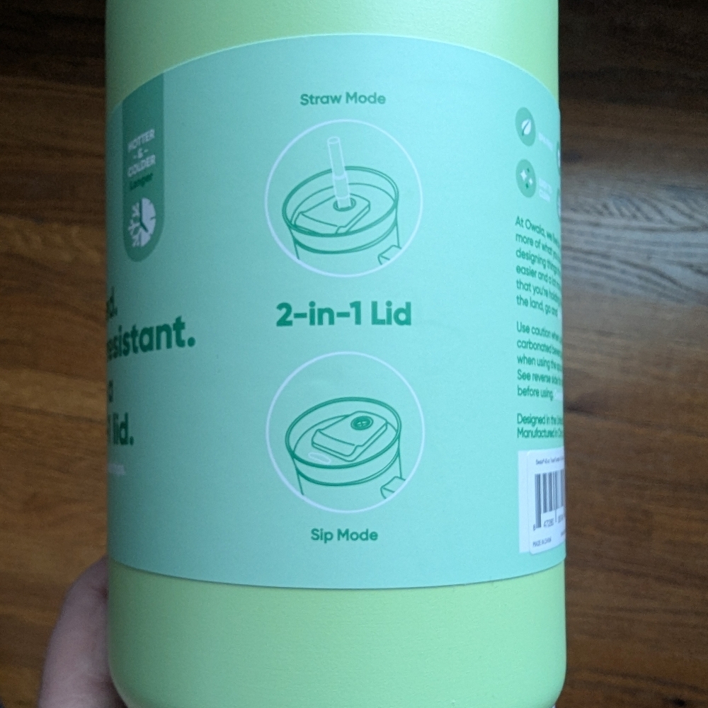 Owala | 40 Oz Travel Tumbler Stainless Steel Water Bottle | Kiwi Kingdom - Picture 9 of 9